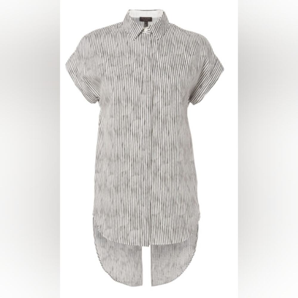 Rag And Bone Ara Tie Back Short Sleeved Blouse. S… - image 1